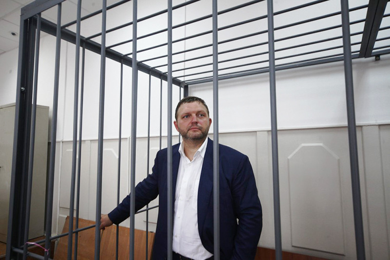 Губернатор Кировской области Никита Белых в Басманном суде. Июнь 2016 года


