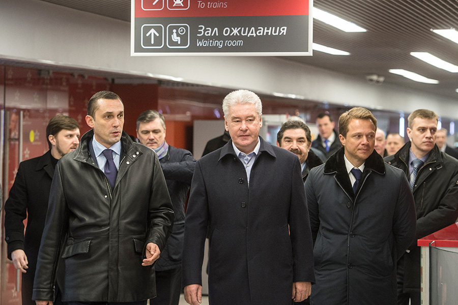 Алексей Криворучко, Сергей Собянин и Максим Ликсутов (слева направо)