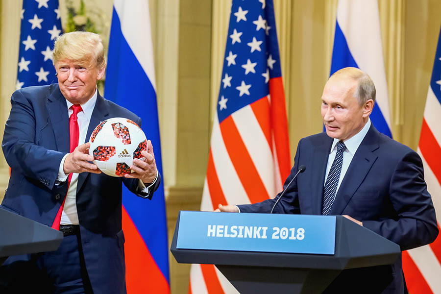 Дональд Трамп и Владимир Путин 


