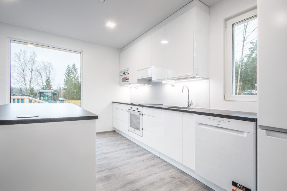Интерьеры односемейного дома из модулей Knauf Prefab Construction