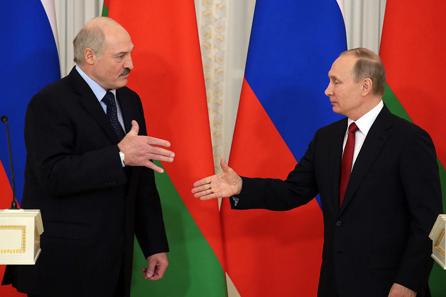 Александр Лукашенко и Владимир Путин



