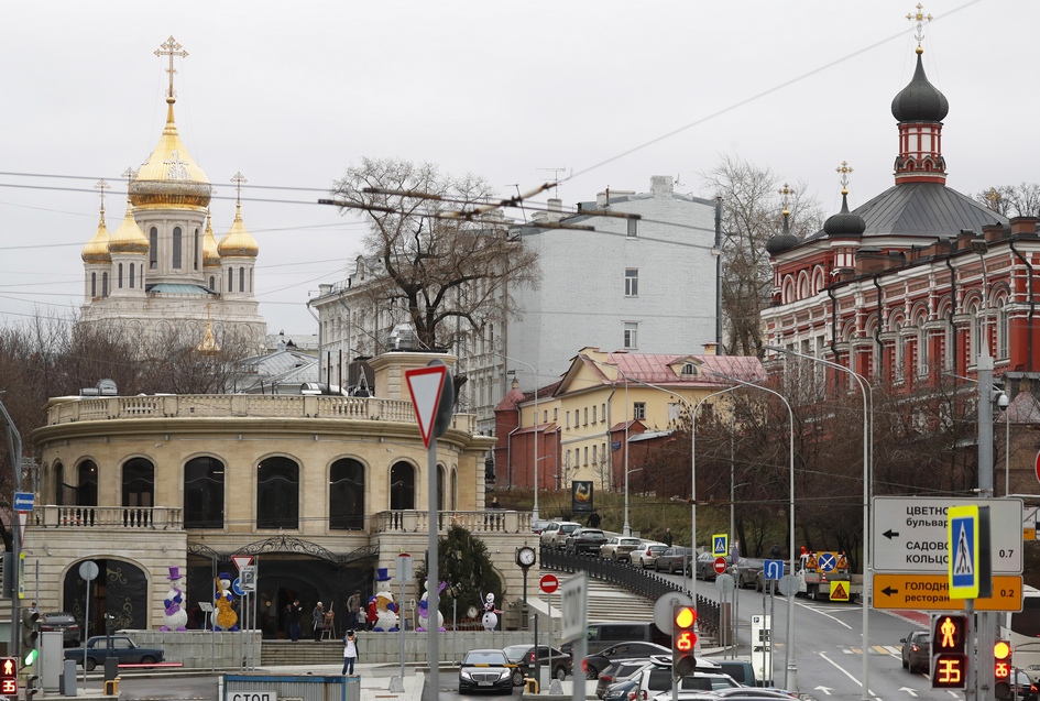 Вид на Сретенский монастырь