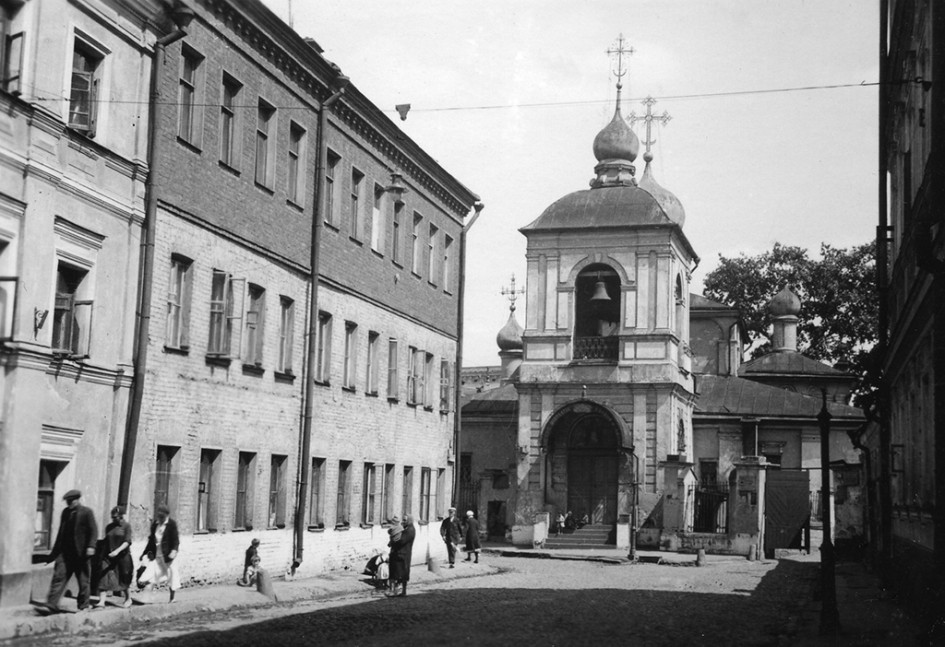 Мокринский переулок. Церковь Зачатия Анны. Фото 1920-х годов