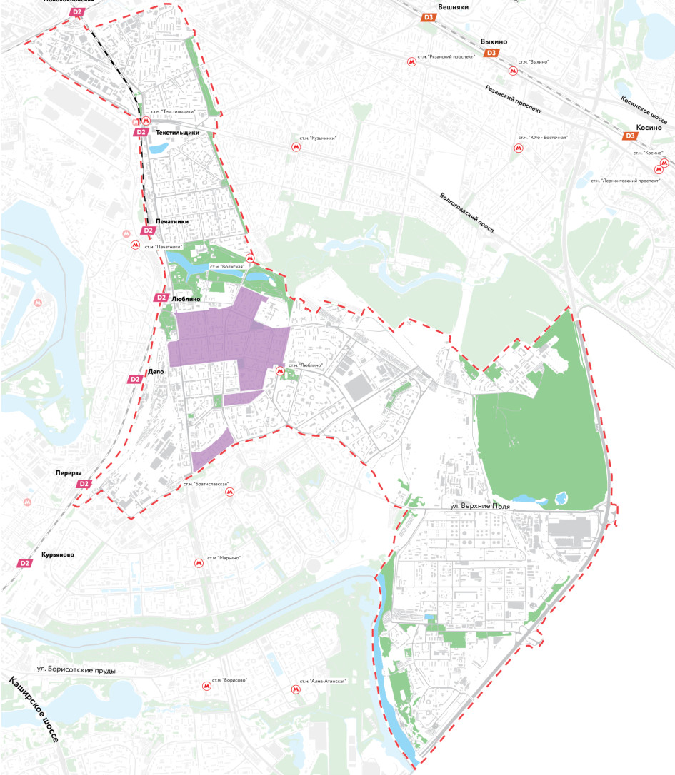 План района люблино после реновации
