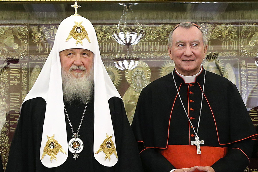 Патриарх Кирилл и  Пьетро Паролин