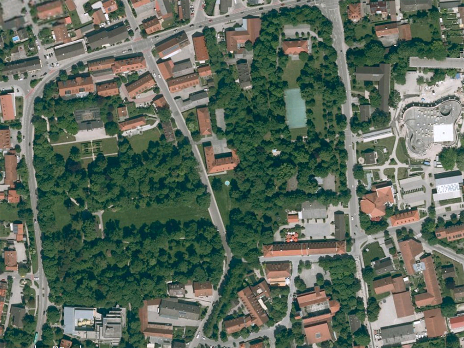 Вид пригорода Исманинг под Мюнхеном