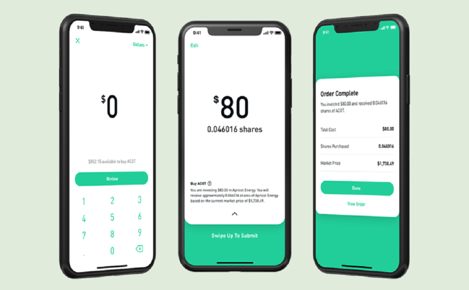 Интерфейс платформы Robinhood