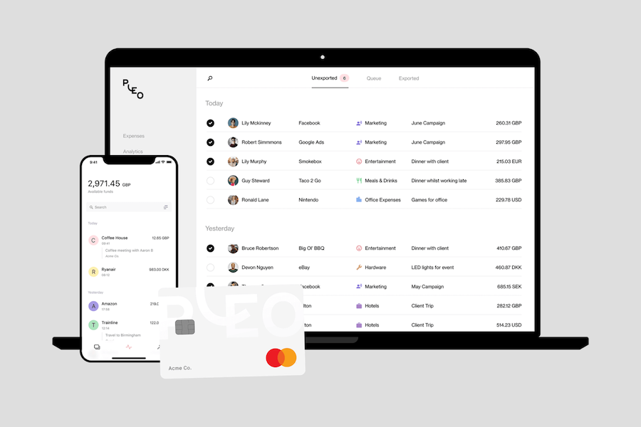 Интерфейс сервиса Pleo