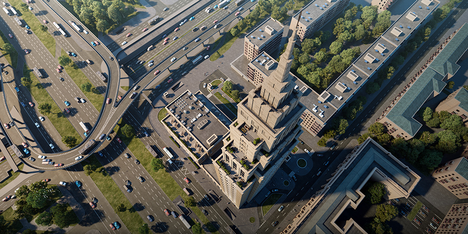 Архитектура Alcon Tower — классические формы, устремленные ввысь