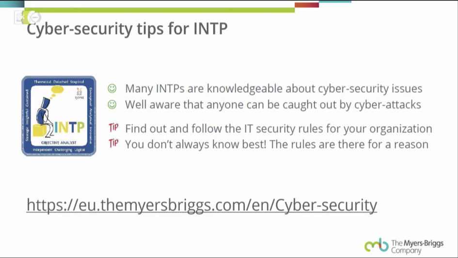 Пример инструкции по кибербезопасности для типа INTP