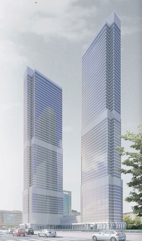 Станет: комплекс Renaissance Moscow Towers (287 м) по проекту SPEECH