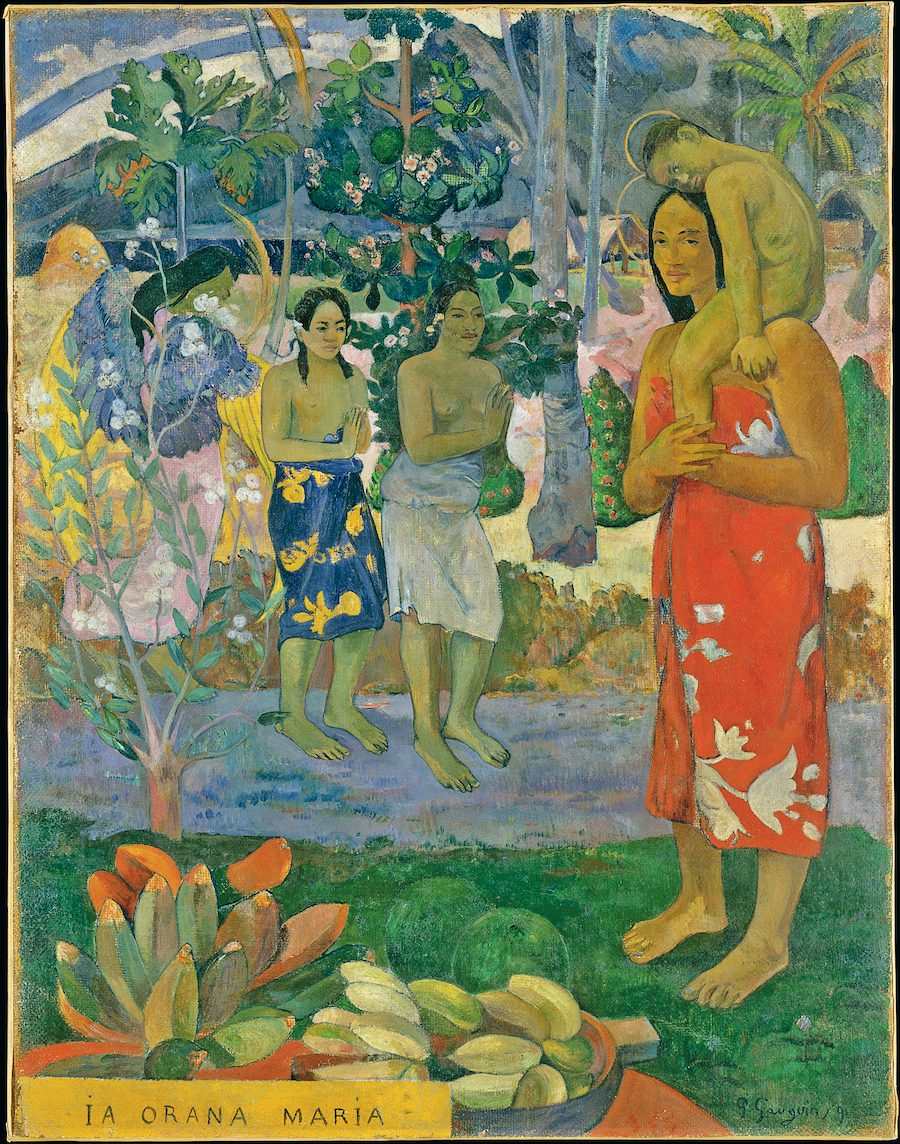 «Аве, Мария», Поль Гоген, 1891 год