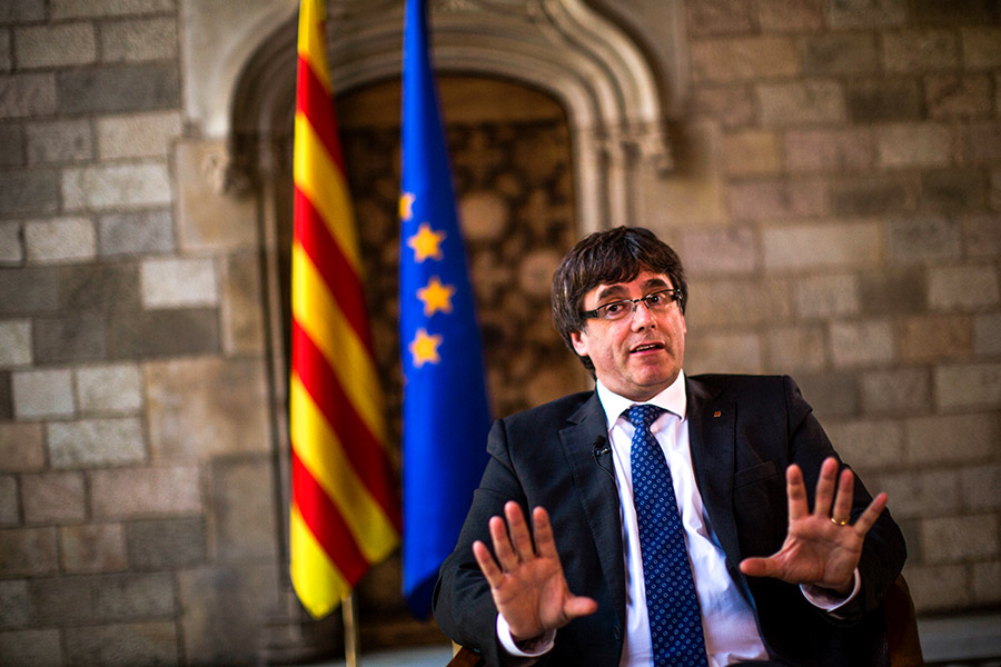 Президент правительства Каталонии Карлес Пучдемон
