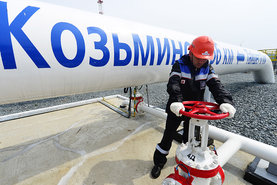 Конечная точка трубопроводной системы «Восточная Сибирь – Тихий океан» в специализированном морском нефтеналивном порту «Козьмино»


