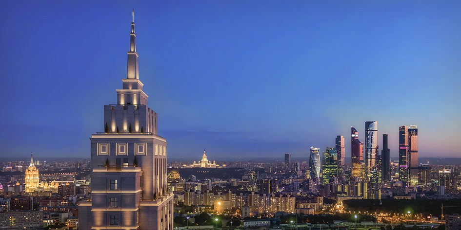 Alcon Tower — безусловная высотная доминанта с исключительными видами