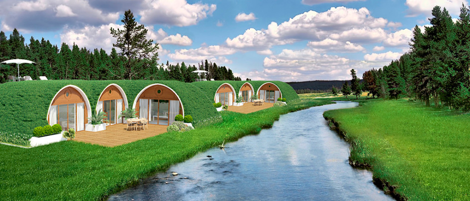 «Закопанный дом» от Green Magic Houses