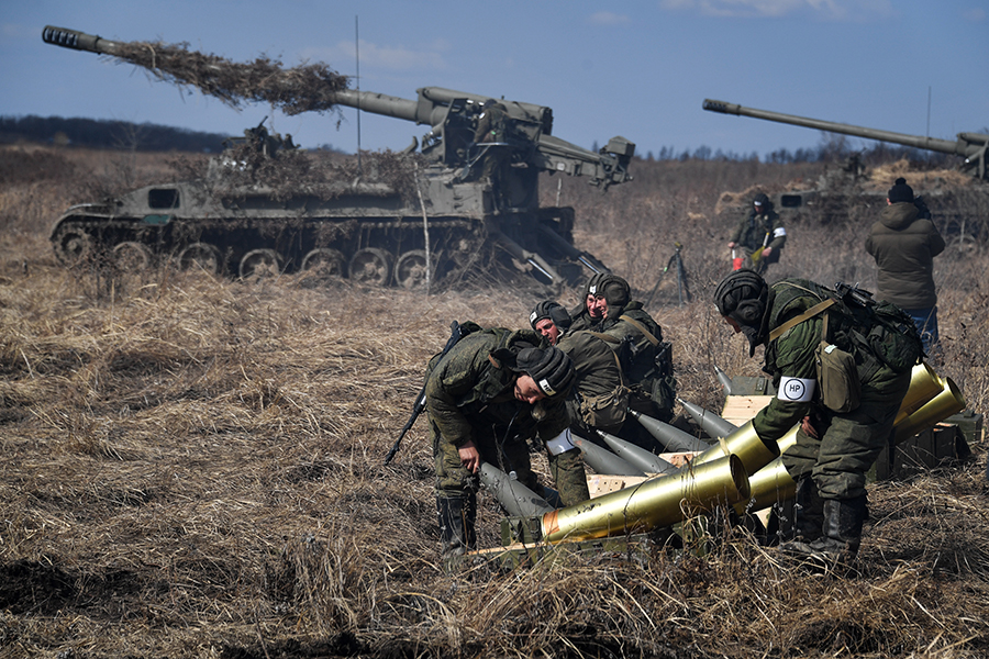 Тактические учения артиллерийских подразделений 5-й общевойсковой армии в Приморском крае


