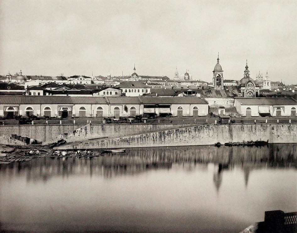 Вид на Зарядье со стороны реки. 1900-е годы
