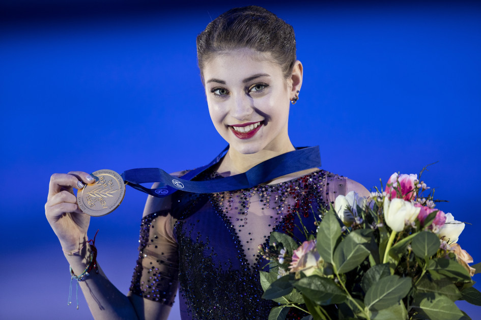 25 января 2020 г., Грац. Алена Косторная с золотой медалью чемпиона Европы