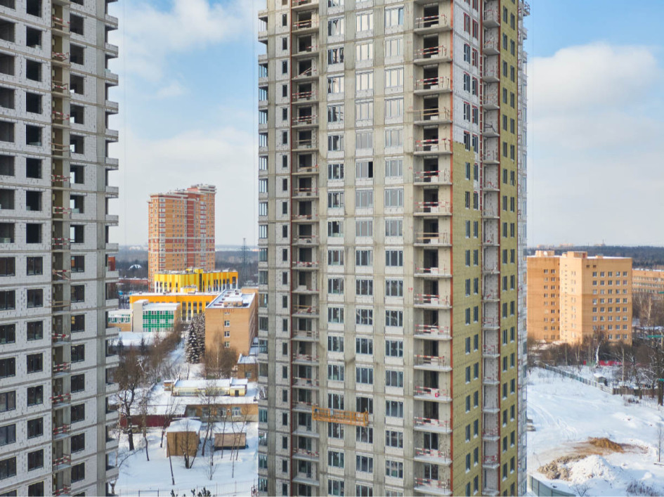 ЖК «Одинград». Фото стройки на февраль 2021 года