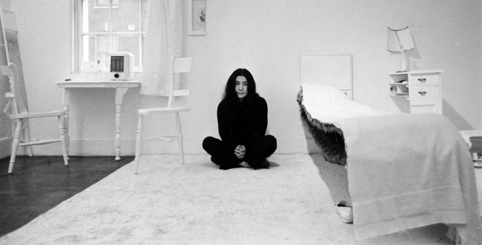 Yoko Ono with Half-A-Room 1967, from HALF-A-WIND SHOW, Lisson Gallery, London, 1967
