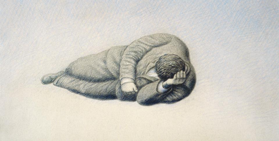 Гариф Басыров. «Полдень I» (фрагмент). Из серии «Обитаемые пейзажи». 1987–1988. Частная коллекция
