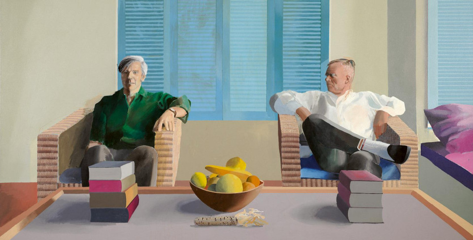 Дэвид Хокни, «Кристофер Ишервуд и Дон Бакарди», 1968
