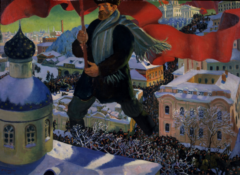 Борис Кустодиев. «Большевик», 1920