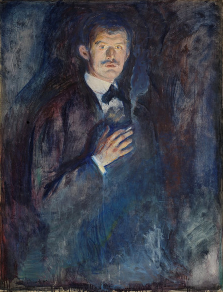Эдвард Мунк. «Self-Portrait with Cigarette», 1895