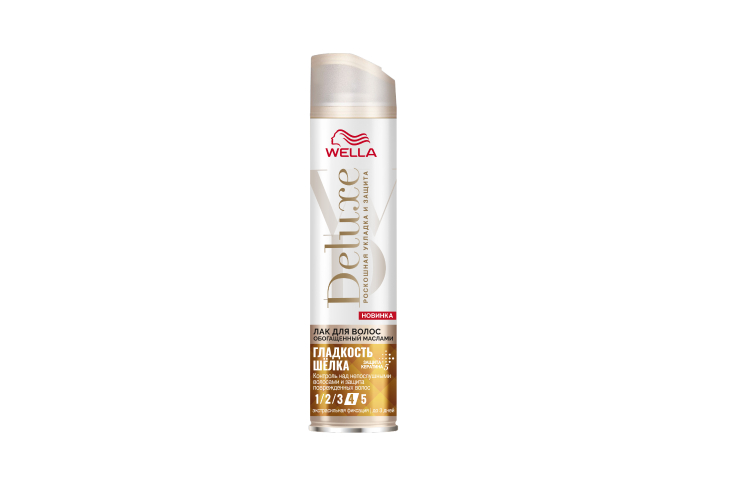 Лак для волос, обогащенный маслами, Wella Deluxe, Wella