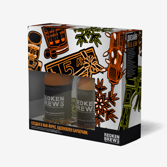 Набор из шампуня Extra Clean & 3 in 1, Redken Brews. Цена: 1600 руб.