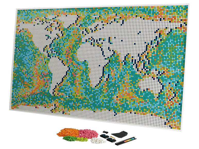 Набор Lego с картой мира
