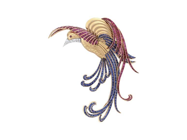 Брошь Oiseau de Paradis, Van Cleef & Arpels, 1942
