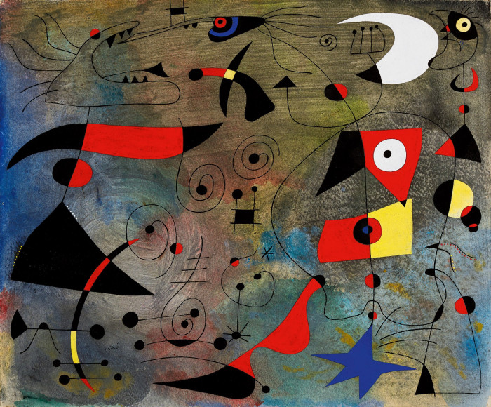 Жоан Миро. "Femme et oiseaux"