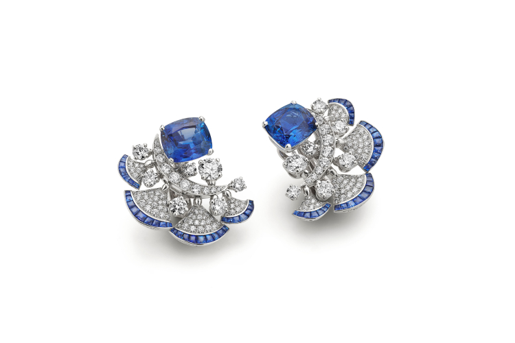 Серьги Sapphire Legacy, сапфиры 4,57 и 4,91 карата