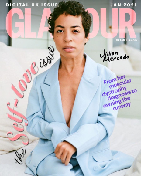 Джиллиан Меркадо на обложке журнала Glamour Великобритания, январь 2021