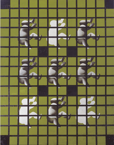 Ван Гуанъи, «Невинные младенцы массового производства зеленые», 1990
