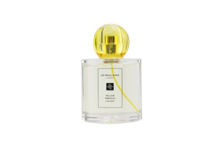 Одеколон Yellow Hibiscus Cologne, Jo Malone воплощает лучезарный желтый гибискус, окруженный свежей розой и сочными нотами лайма
