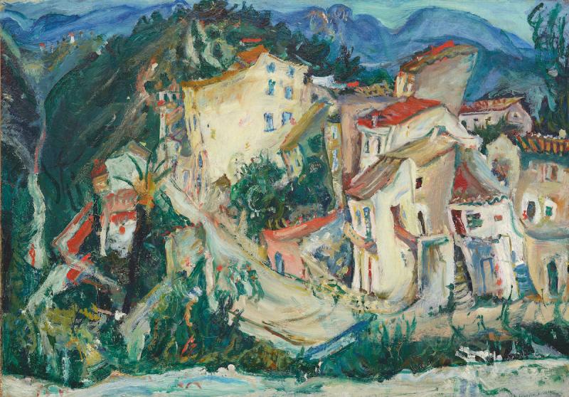 Хаим Сутин. «Пейзаж Кань», 1924–1925