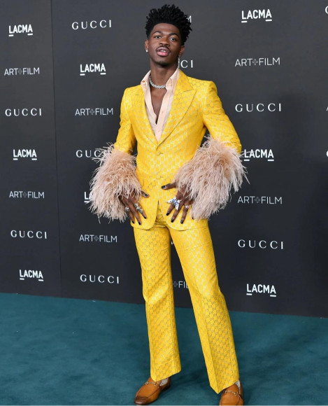 В Gucci на гала-вечере LACMA Art+Film, 2021
