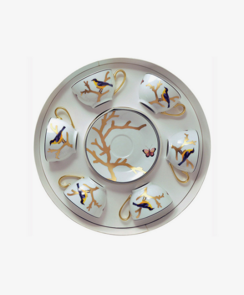 Набор из шести чайных чашек с блюдцами Aux Oiseaux, Bernardaud, 109 000 руб.