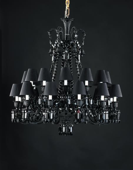 Люстра Zenith Black 24L Philippe Starck, Baccarat (Третьяковский проезд)
