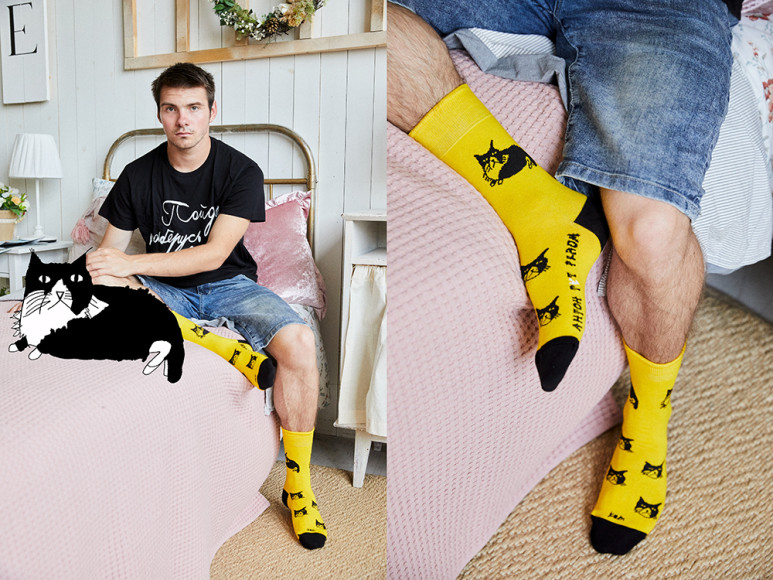 Носки St. Friday Socks с рисунками от студентов центра «Антон тут рядом»