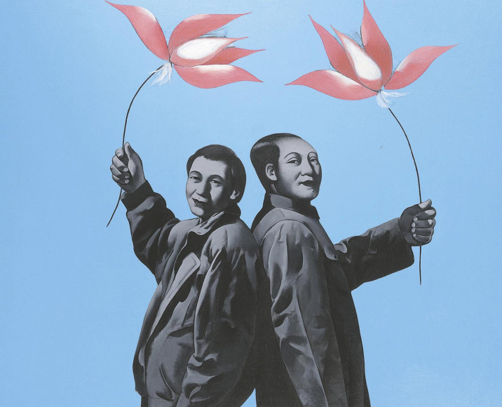 Ли Шань, «Мао с художником II», № 69 из серии «Rouge», 1994