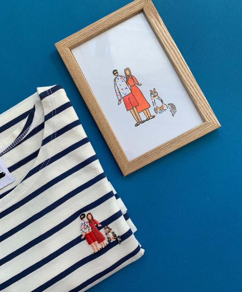 White and stripe
