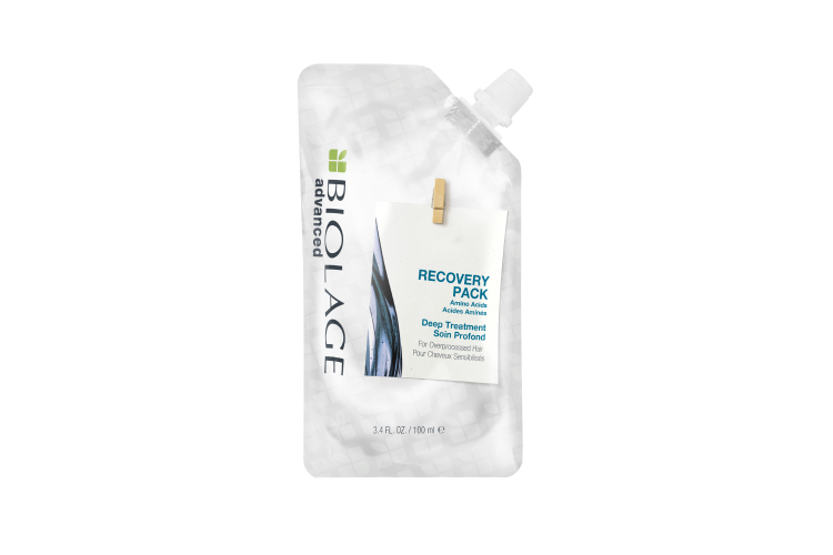 Маска Deep Treatment Recovery Pack, Biolage с аминокислотами мгновенно восстанавливает волосы после химического повреждения, придает им блеск и шелковистость, гладкость и делает их послушными. Подходит также для осветленных волос