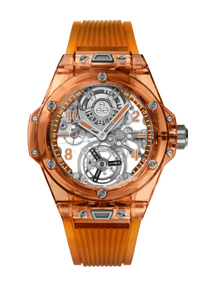 Часы Big Bang Tourbillon Automatique Sapphire Orange, Hublot