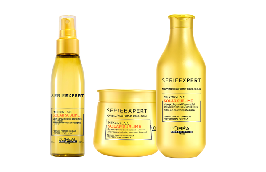Линия Solar Sublime Serie Expert очищает волосы от песка, соли и хлора,  L’Oréal Professionnel