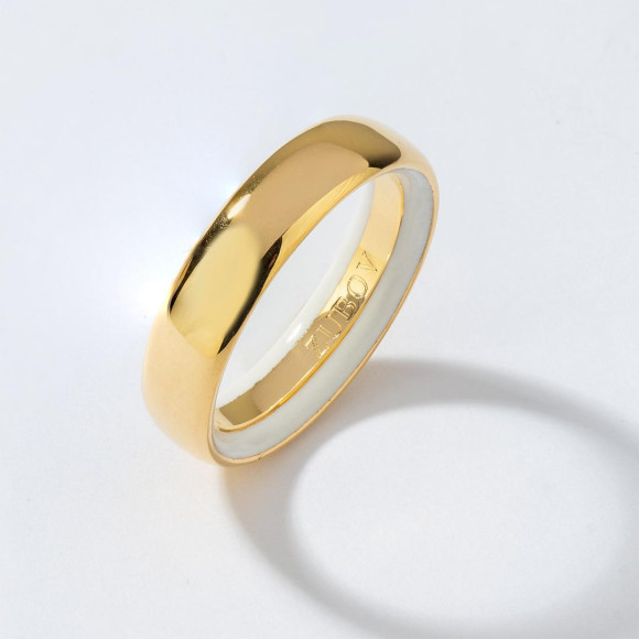 Золотое кольцо с высокотехнологичной белой керамикой, Alexey Zubov, 65 000 руб.