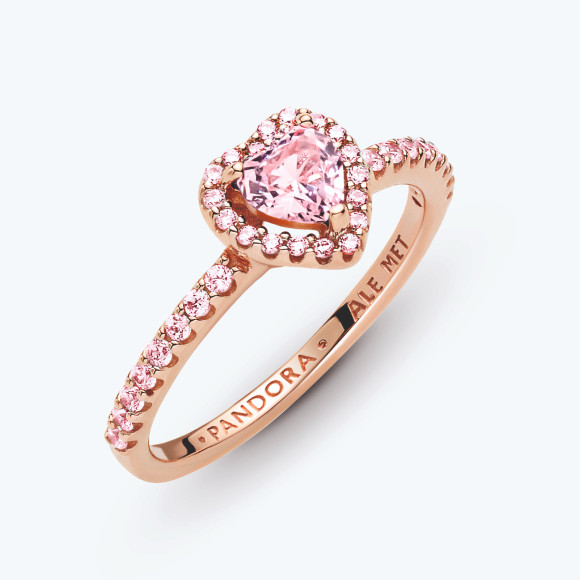 Кольцо Sparkling Elevated Heart, Pandora